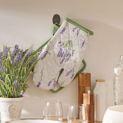 Fabric Kitchen Oven Mitt White