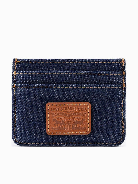 Levi's Δερμάτινο Ανδρικό Πορτοφόλι Καρτών Μπλε Levi's Δερμάτινο Ανδρικό Πορτοφόλι Καρτών Μπλε