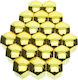 17 Mm Golden Bolt Caps 20 Pcs Set Wheel Rim Puller