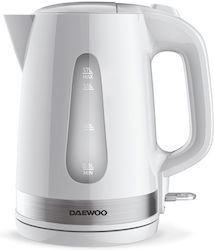 Daewoo DKE220W 1.7l Wasserkocher mit Leistung 2200W Weiß