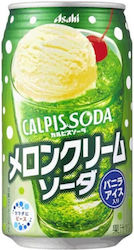 Asahi Breweries Calpis Σόδα Melon Cream Χωρίς Ανθρακικό 350ml