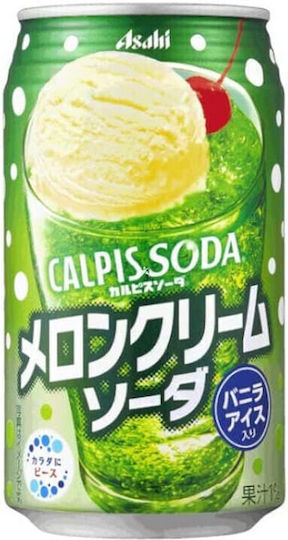 Asahi Breweries Calpis Soda Cremă De Pepene Cu Carbonatare În Cutie 26-1717 350ml