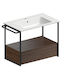 GSI Vanity Unit with Sink Walnut