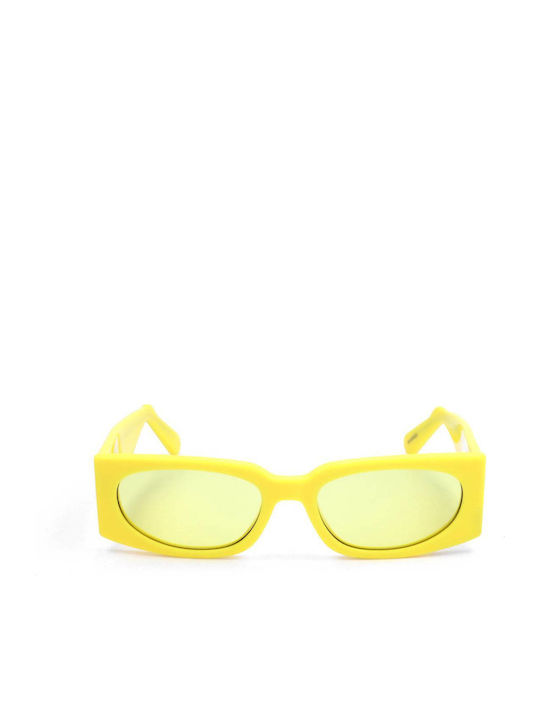 GCDS Unisex Sunglasses With Yellow Frame And Yellow Lens GD0016 39E