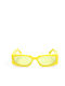 GCDS Unisex Sunglasses With Yellow Frame And Yellow Lens GD0016 39E