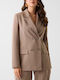 Guess Women's Double Breasted Blazer Sandybrown