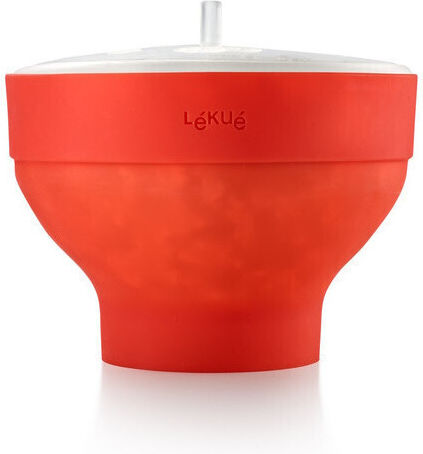 Popcorn Preparation Cup For Microwave Oven 1009035 2.8 Liters Ø20x14.5 cm Up To 3 People 60 To +220c Red