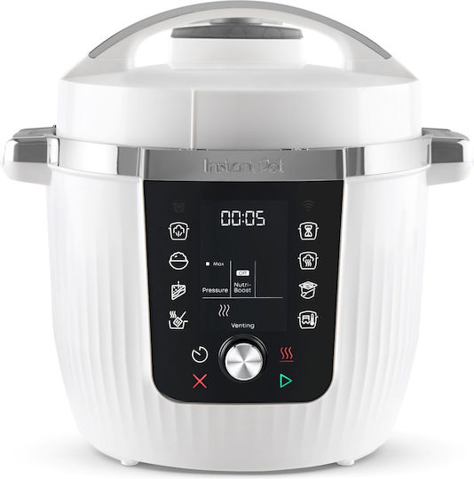 Instant Pot Pro Max Wifi Πολυμάγειρας 1200W με Χωρητικότητα 5.7lt Λευκός