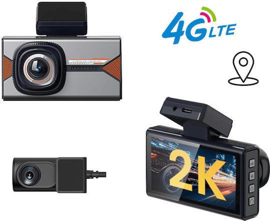 Taggo Taggo Autodigitale Videorekorder Für Auto 1440P Mit 3 Zoll Bildschirm WLAN GPS Und Rückfahrkamera