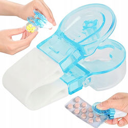 Instrument Portabil Deschidere Depozitare Pastile Zola Plastic 8x4 Cm Albastru