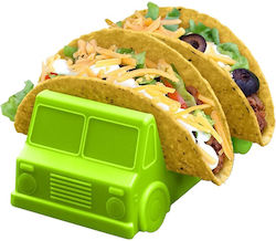 Taco Holder Alista Home Bus Model 14 X 7.5 X 6.5 Cm Made Pp Green