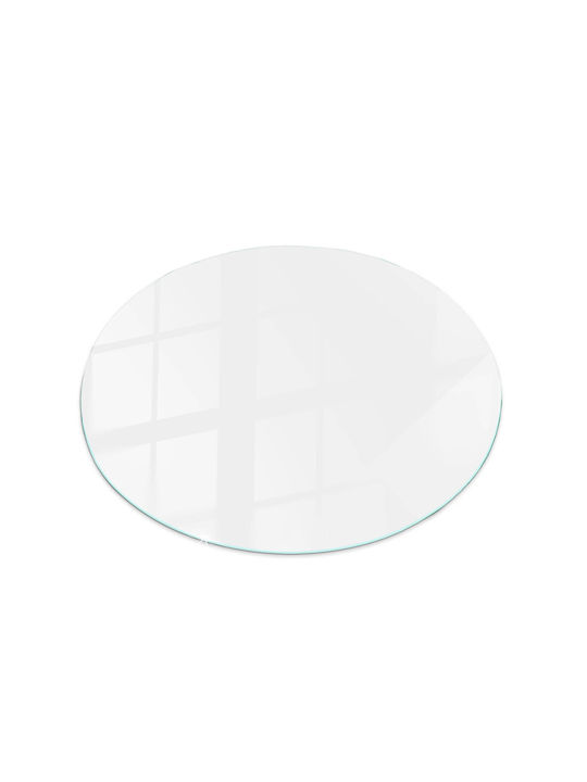 Tulup Кръгла Повърхност На Масата От Бяло Стъкло 60x60см 010010820110000019042