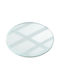 Tulup Round Transparent Glass Table Surface 100x70cm 010010820140100000000