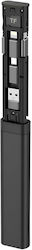 Qualo Hub 9-in-1 Cititor Card USB-C La USB-C Cablu 65W Ultra Practic Negru
