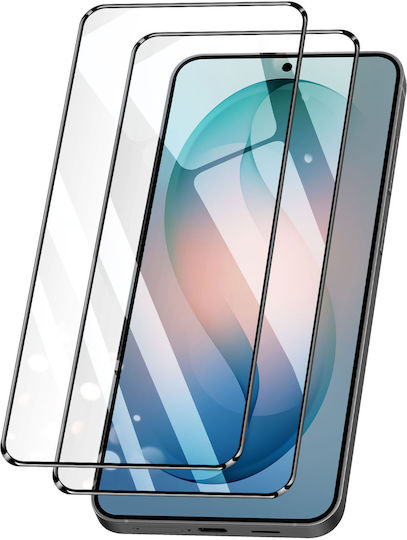 Amorus Pack 2 Tempered Glass Screen Protectors Samsung Galaxy S26 Ultra Resistant Protection Transparent Black