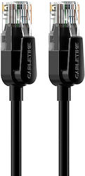 Cabletime U/UTP Cat.6 Καλώδιο Ethernet 1.5m Μαύρο