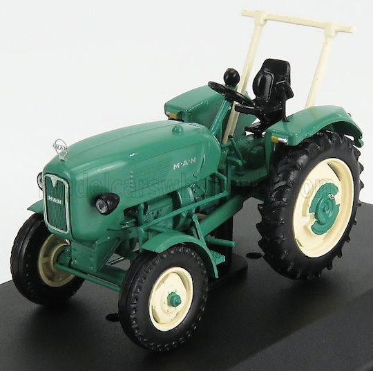 Мъжки Трактор 4l1 1960 Метален Модел 1:43 Зелен Бежов