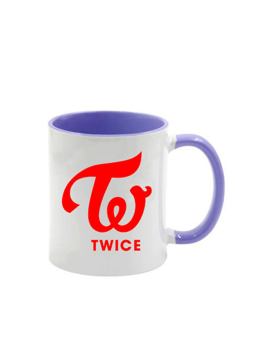 Κούπα Twice Λιλά Λαβή Εσωτερικό
