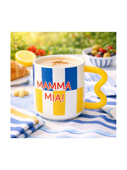 Marva Porcelain Blue Mug 350ml