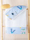 Rythmos Set Kids Pillowcases Made of 100% Cotton 50x70cm Blue