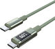 Choetech USB 2.0 Cable USB-C Male - USB-C 60W PD Green 1.2m