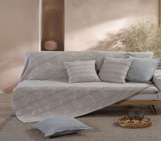 Nef-Nef Homeware Bleeze Decken & Couchdecken Zweisitzer-Sofa Überwurf 180x250cm Graue
