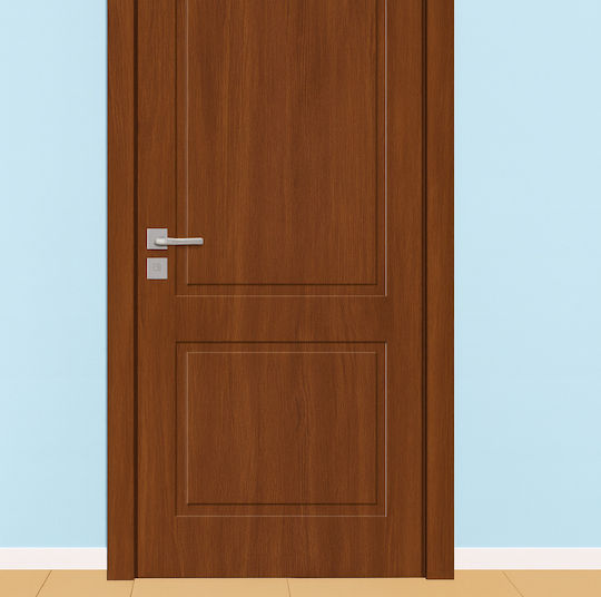 Εσωτερική Πόρτα Ct-402-ua Teak Dorato 2140x730mm Lock 4