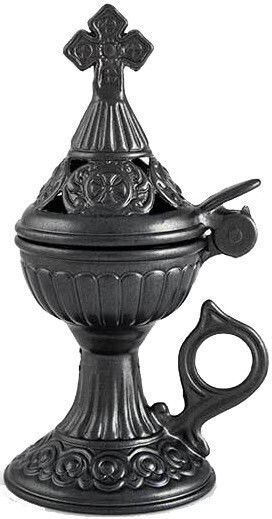 Metallic Censer Grey 8.5x15cm 0102 Code 0454