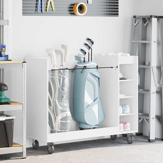 vidaXL Flurmöbel & Aufbewahrung mit Kleiderschrank Weiß Länge 120cm Breite 45cm Höhe 98cm