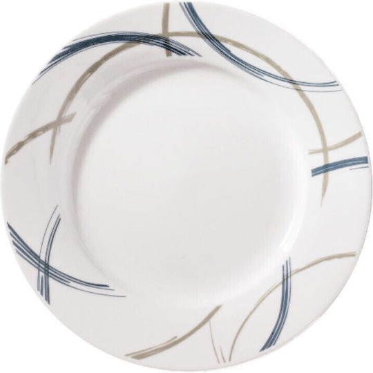 Ankor Dessert Plate Made of White Porcelain with Diameter 19cm