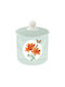 Marva Sugar Coffee Jar with Lid Made of Porcelain Green 10.5x13cm 1 Piece