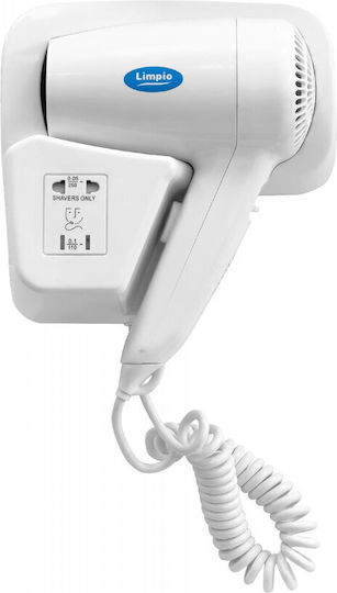 Limpio Hotel-Haartrockner Weiß 1.2kW