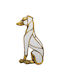 Kare Design Hund Wandspiegel mit Gold Kunststoff Rahmen 38x24cm