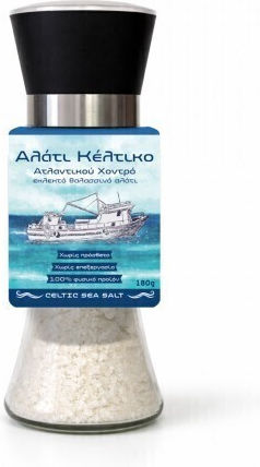 Αλάτι Κέλτικο Ατλαντικού Χονδρό 180gr Μύλο Healthtrade