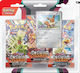 Pokemon Pachet Booster 3 Bucăți Eevee Flăcări de Obsidian Stacojiu & Violet
