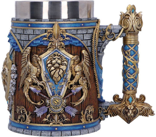 Nemesis Now Керамична Синя Чаша Tankard