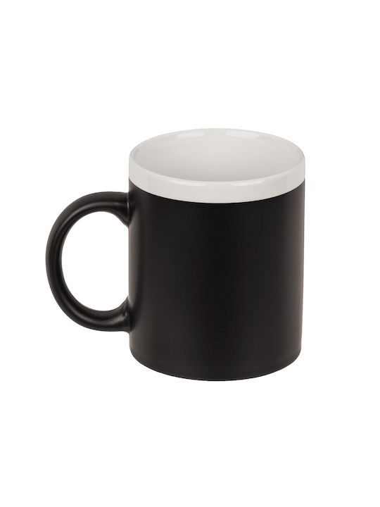 Out of the Blue Writeable Stoneware Κούπα Κεραμική Μαύρη 220ml