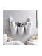 KMT Style Plastic Organizer with Suction Cup White
