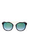 Trussardi Women's Sunglasses With Black Frame And Green Lens STR108 700V