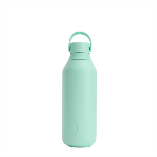 Chilly's Series 3 Thermos Bottle Stainless Steel BPA Free 500ml Opal Green