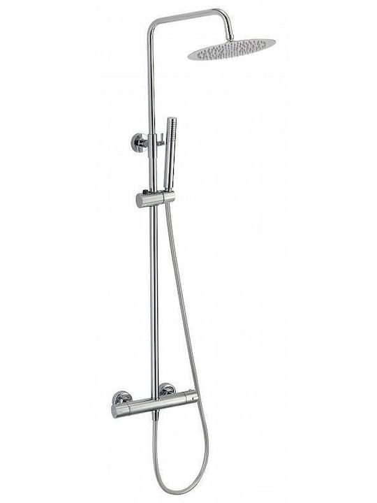 Inter Ceramic Στήλη Ντουζ με Μπαταρία Γκρι Inter Ceramic Στήλη Ντουζ με Μπαταρία Γκρι