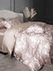 Rythmos Duvet Cover Set 240x260cm Super Double with 2 Pillowcases Empere Pink