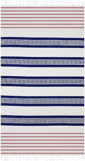 Aquablue Beach Towel Cotton with Fringes 180x90cm