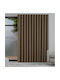 Frans Κουρτίνα Συσκότισης με Τρουκς Taupe 140x260εκ.