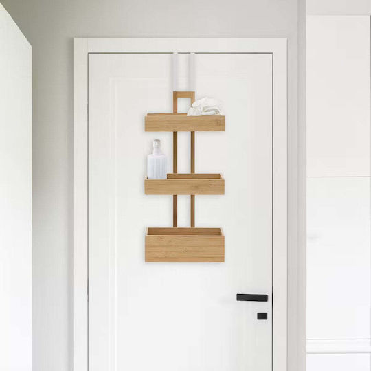 5Five Wall Mounted Bathroom Shelf Wooden Beige
