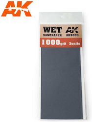 Ak-interactive 9033 Wet Sandpaper 1000 3 Units
