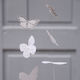 Raeder Paper Garland for Party Butterflies in White Colour 150cm