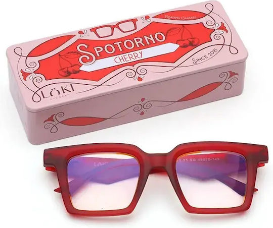 Loki Reading Glasses +3.00 In Burgundy Colour 65897