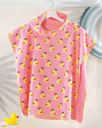 Duck Rosa Kinder Strandponcho
