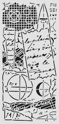Dicke Schablone Stamperia 12x25cm Ein Neuer Anf...